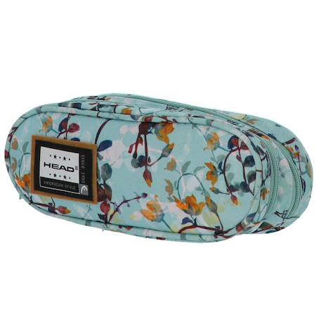 Garçon-Accessoires-Fourniture scolaire-Trousse à crayons rectangulaire zippée head – 2 compartiments 22 cm