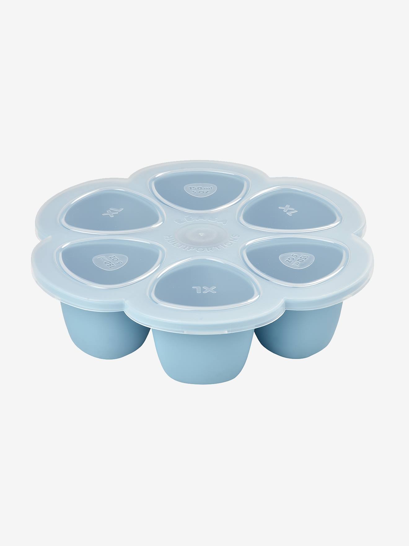 Boîte multi-portions, 6 x 150 ml, spécial congélation bleu (Béaba) - Image 2