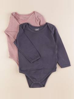 Lot de 2 bodies en coton - 24 mois  - vertbaudet enfant
