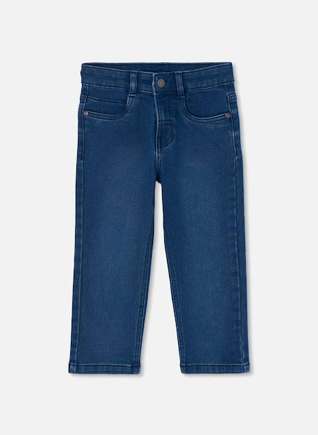 Pantalon denim élastique garçon Bleu 1 - vertbaudet enfant 