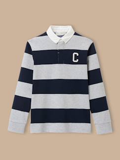 Polo rugby rayé garçon  - vertbaudet enfant
