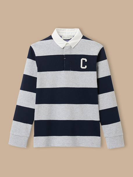 Polo rugby rayé garçon  - vertbaudet enfant