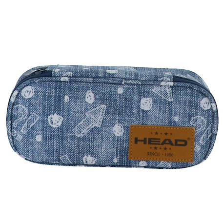 Garçon-Accessoires-Fourniture scolaire-Trousse rectangulaire head box 22 cm - 2 cpt (modèle 6)
