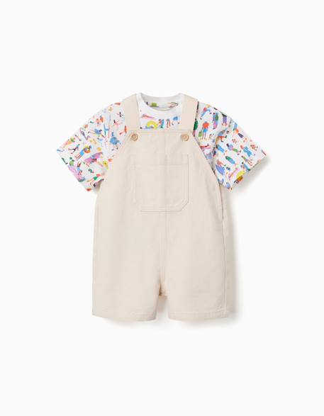 Bébé-T-shirt et salopette carolina celas x zippy