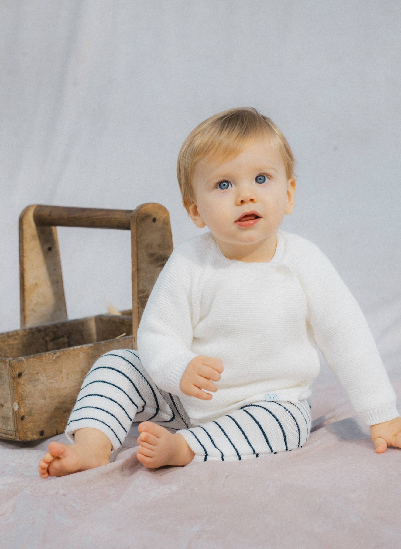 Brassière Pour Bébé 4 Boutons Blanc