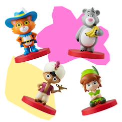 Jouet-Faba personnages sonores les héros des contes de fées - enfants  à partire de 3 ans - jouet avec contenu éducatif