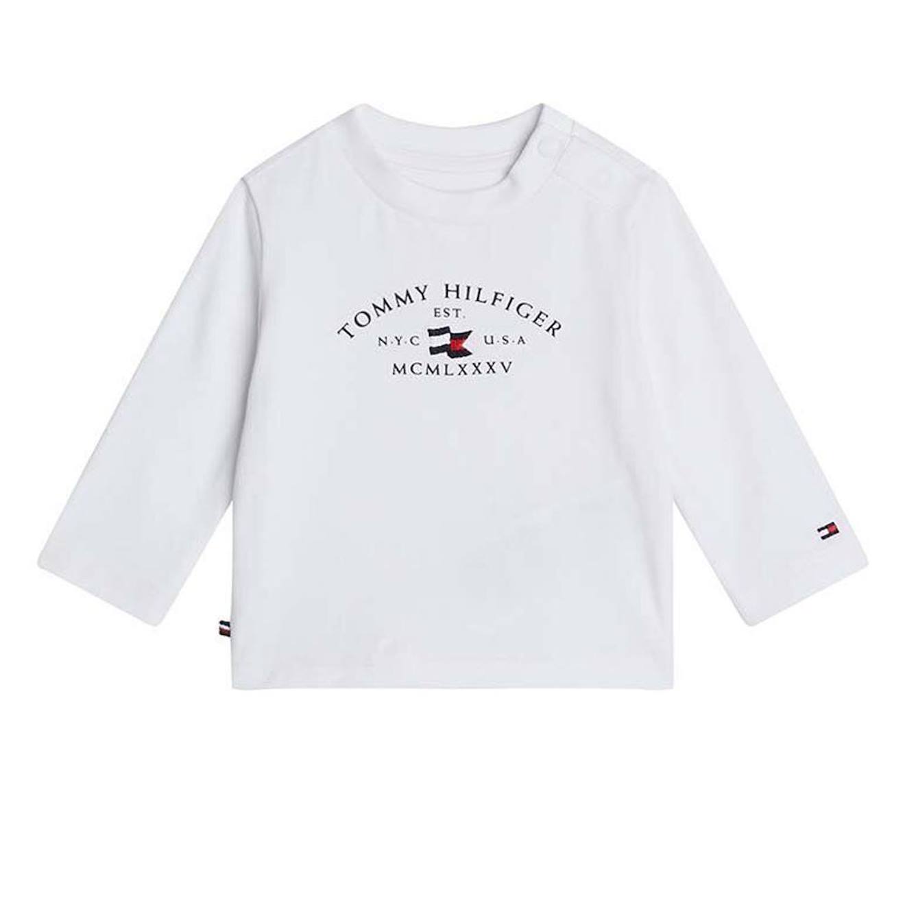 T-shirt Garon Manches Longues Nautical Blanc 11$