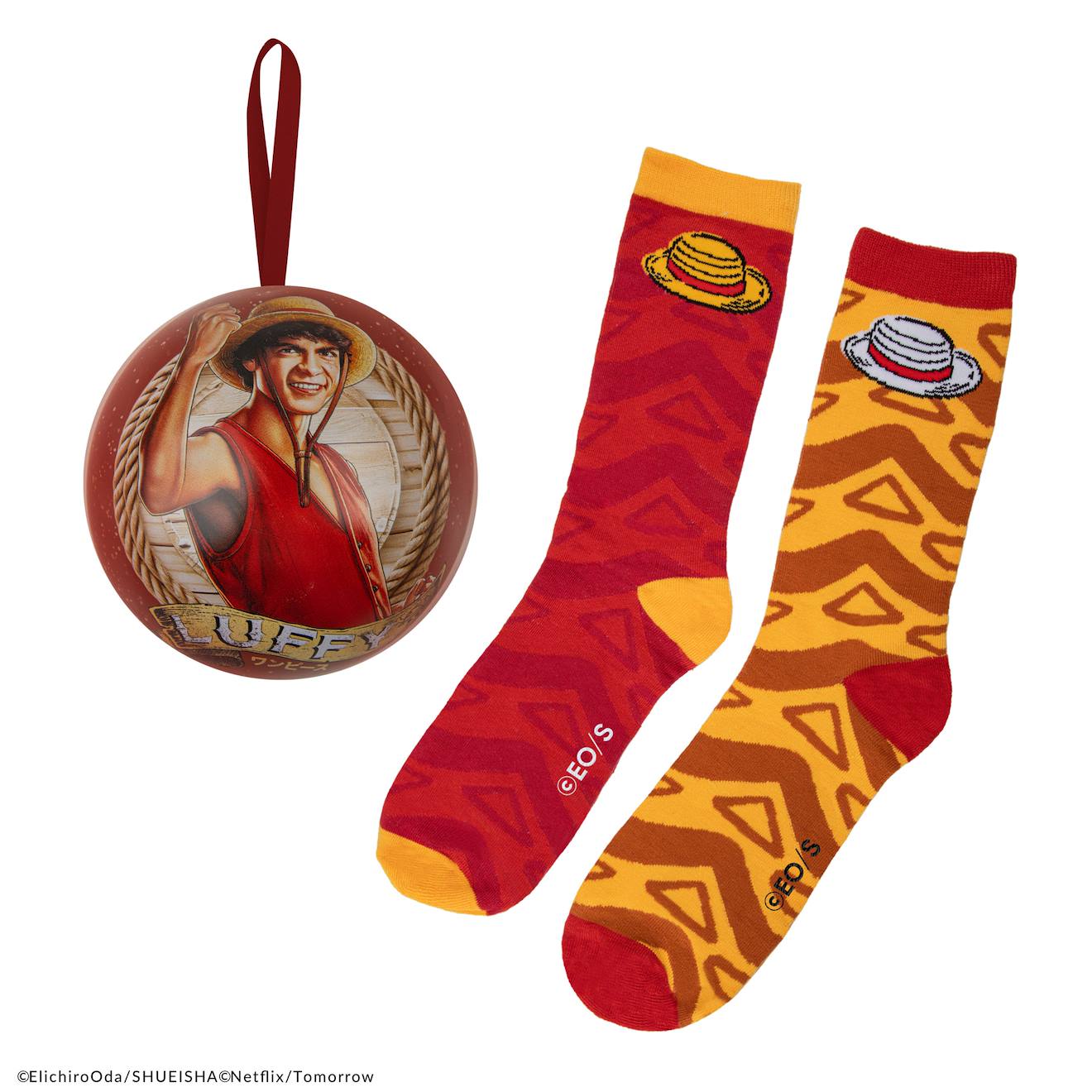 Capsule De Noël Chaussettes Luffy - One Piece Rouge