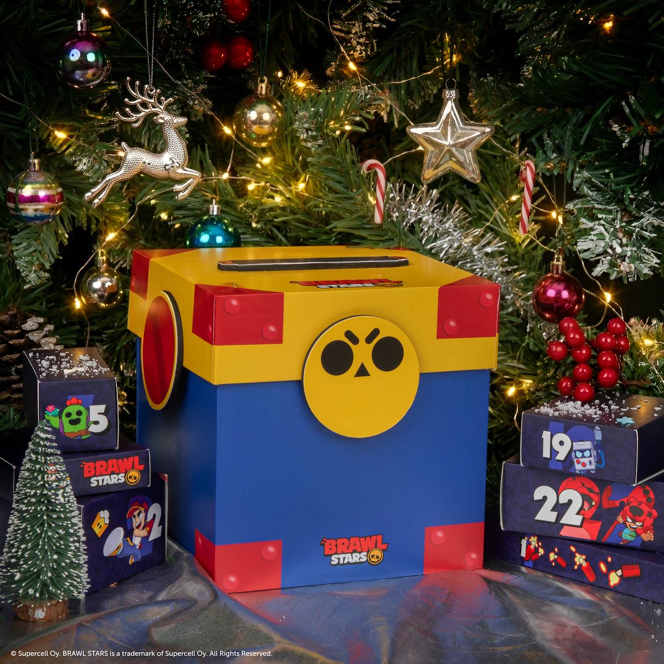 Calendrier De L'avent Brawl Stars Mega Box 2026 - Brawl Stars Bleu