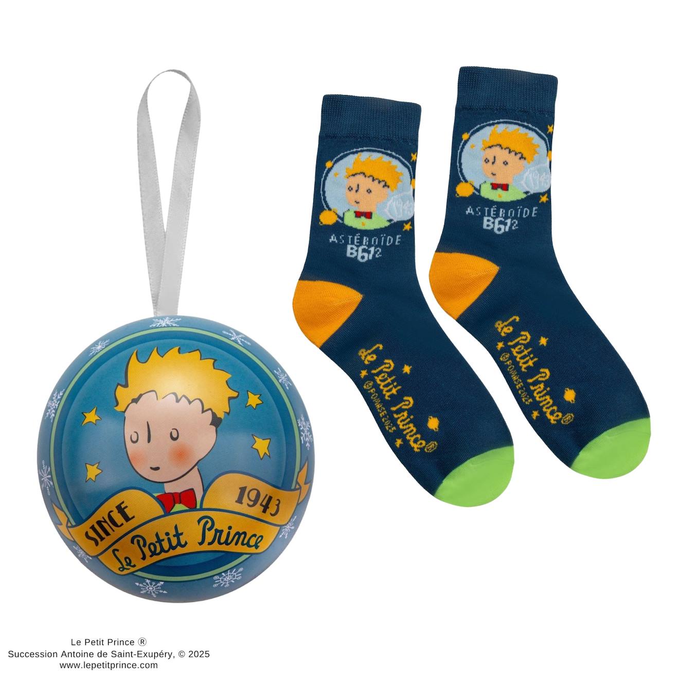 Capsule De Noël Chaussettes Le Grand Voyage Du Petit Prince - Le Petit Prince Bleu