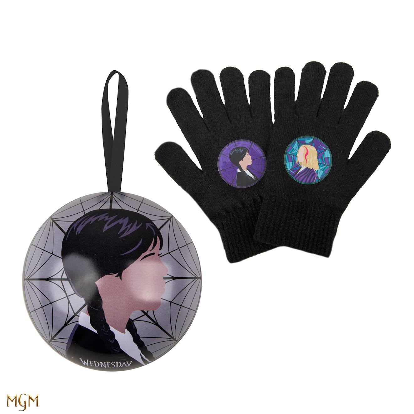 Capsule De Noël Gants Mercredi Et Enid - Mercredi Noir