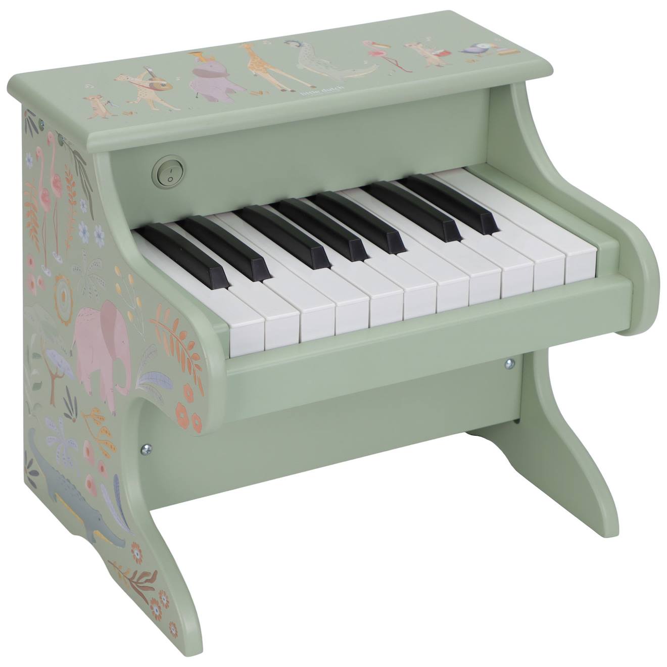 Piano En Bois Safari Friends Vert, Multicolore Piano En Bois Safari Friends Vert, Multicolore