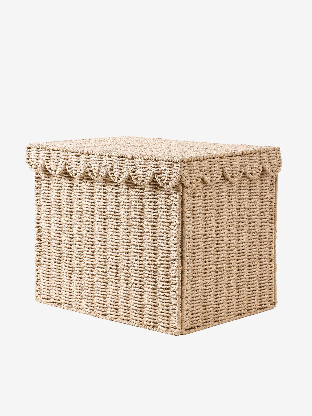 Panier de rangement XL malle en corde de papier FESTON ficelle (Vertbaudet) - Image 2