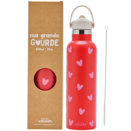 Garçon-Accessoires-Fourniture scolaire-Gourde-Gourde isotherme coeurs (600 ml)
