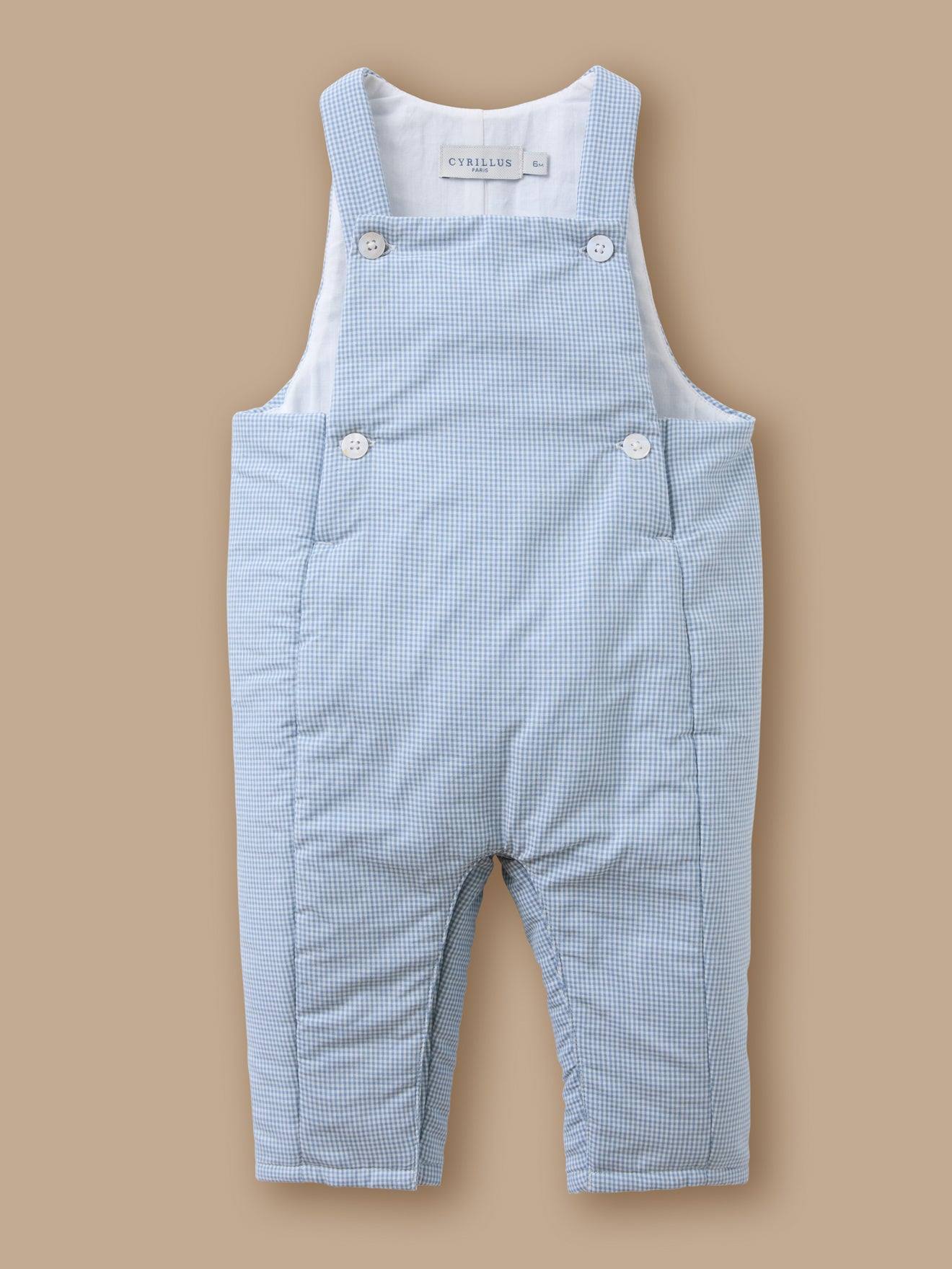 Salopette Imprimée Vichy Bébé Vichy Bleu