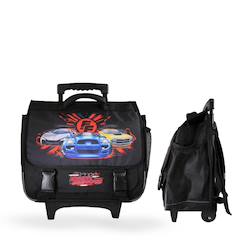 Cartable à roulettes 2 compartiments Fast & Furious - 38 cm  - vertbaudet enfant