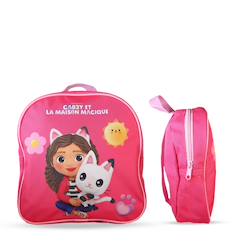 Puériculture-Repas-Vaisselle, coffret repas-Sac à dos gouter maternelle 24 cm - Gabby et la maison magique - Fille - 1 compartiment