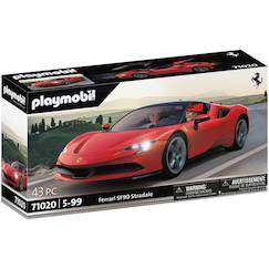 Jouet-Jeux d'imagination-Figurines, mini mondes, héros et animaux-Playmobil 71020 - ferrari sp90 stradale