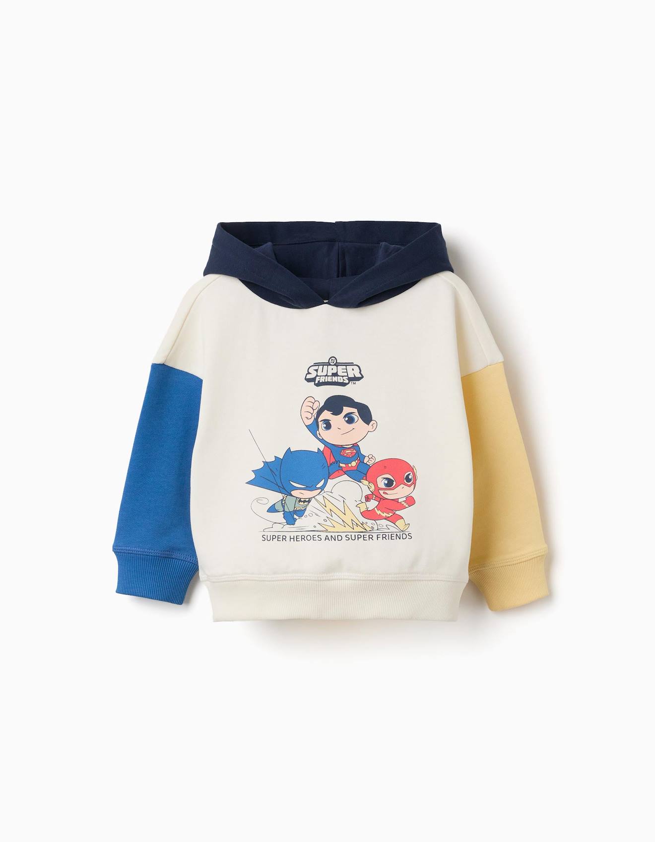 Sweat En Coton Avec Imprimé Super Friends Blanc