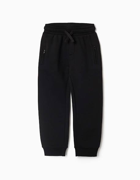 Garçon-Pantalon de jogging en molleton avec cordon de serrage et poches