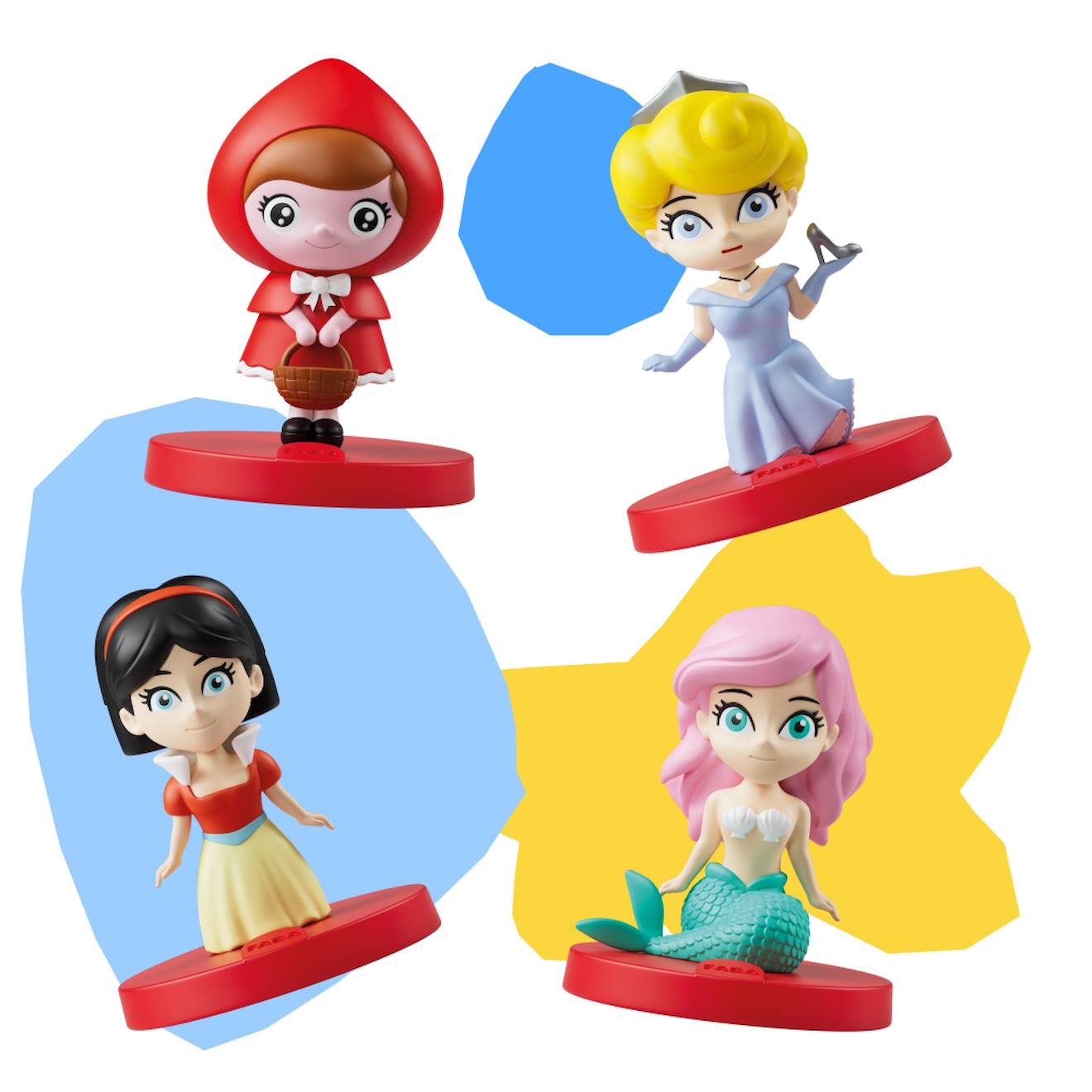 Coffret De 4 Figurines Audios Faba Pour Conteuse Et Boite À Histoires - Les Héroïnes De Fées Multicolore