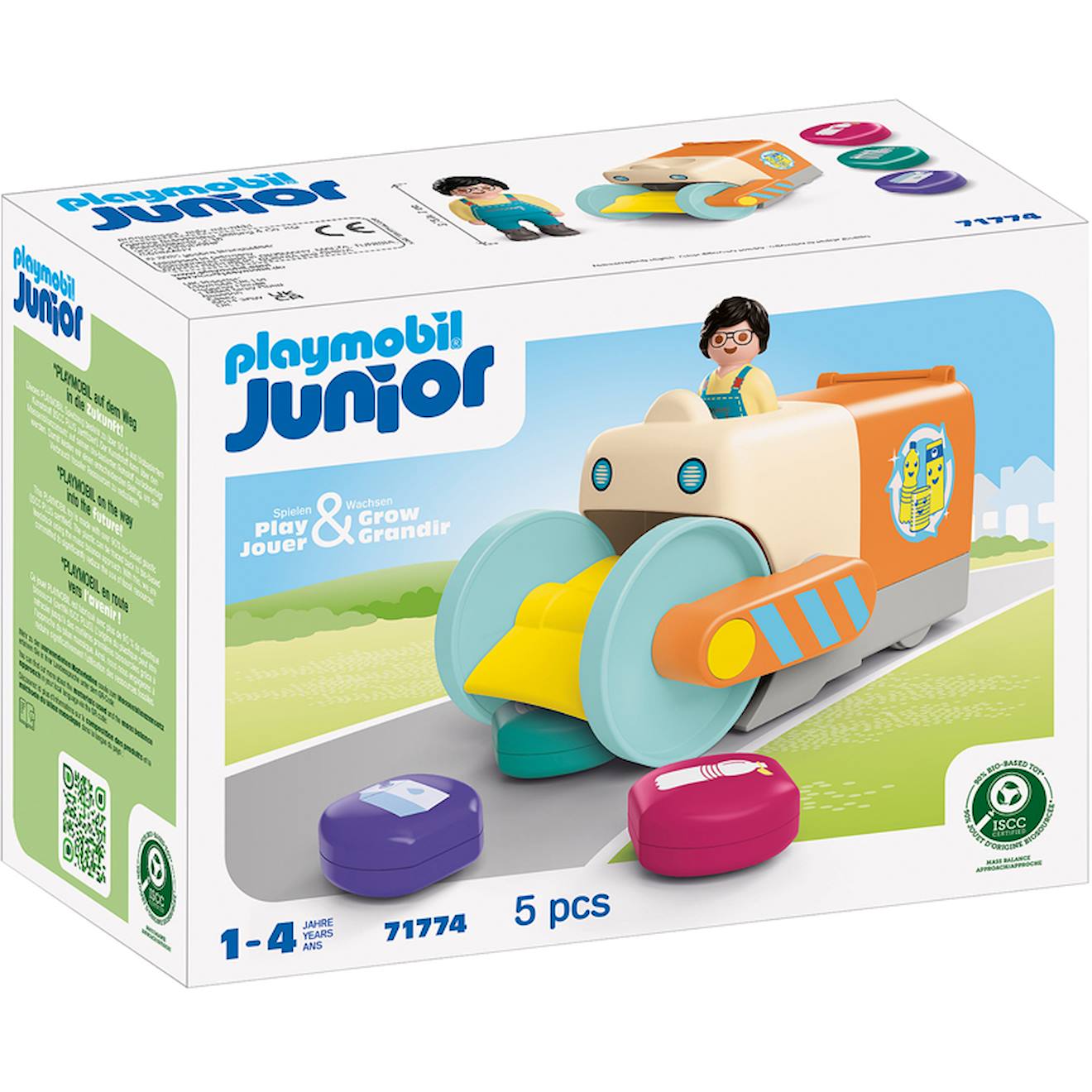Camion De Collecte Des Déchets Junior - Playmobil 71774 Multicolore
