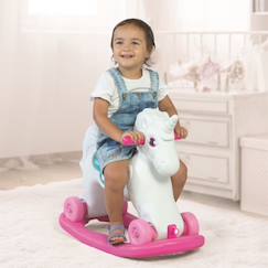 Jouet-Premier âge-2in1 - cheval à bascule licorne