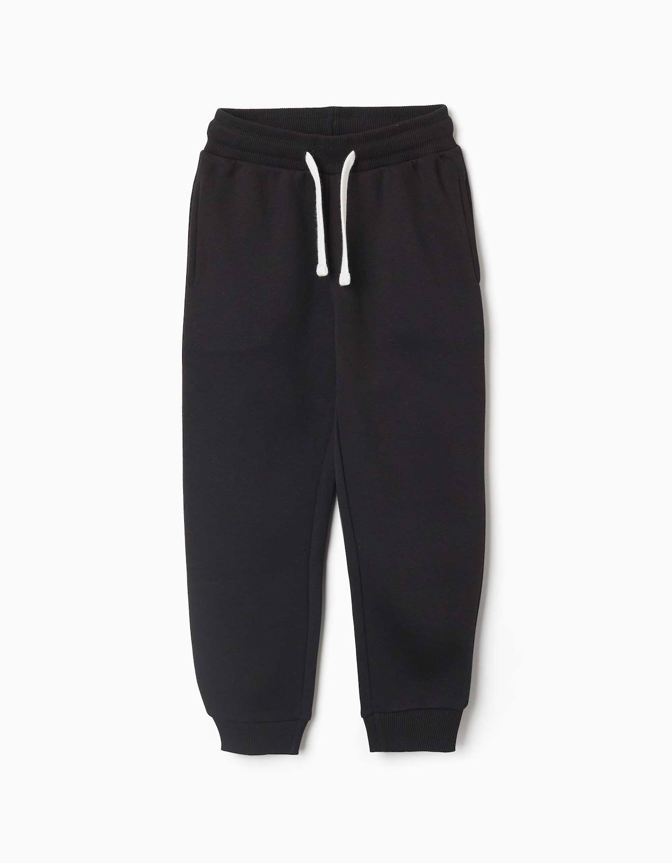 Pantalon De Jogging Ajusté En Molleton Avec Cordon De Serrage Noir