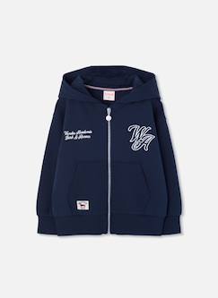 Sweat-shirt molleton garçon à capuche  - vertbaudet enfant