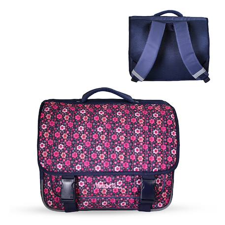 Fille-Accessoires-Fourniture scolaire-Cartable-Cartable scolaire 2 compartiments Miniseri Fleurs- 38 cm