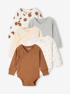 Bébé-Body-Lot de 5 bodies bébé garçon manches longues