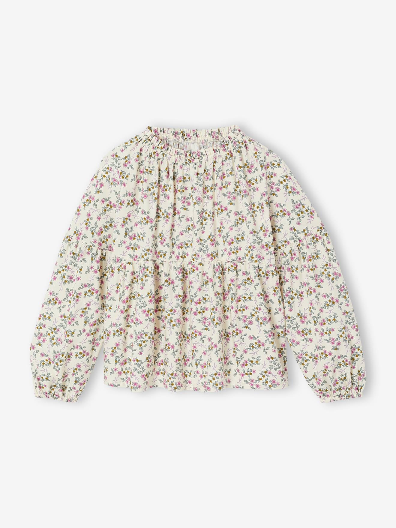 Blouse fille vanille