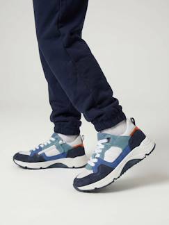 Chaussures-Chaussures garçon 23-38-Baskets, tennis-Basket enfant garçon cuir lacets