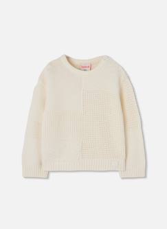 Pull fille combiné patchwork  - vertbaudet enfant
