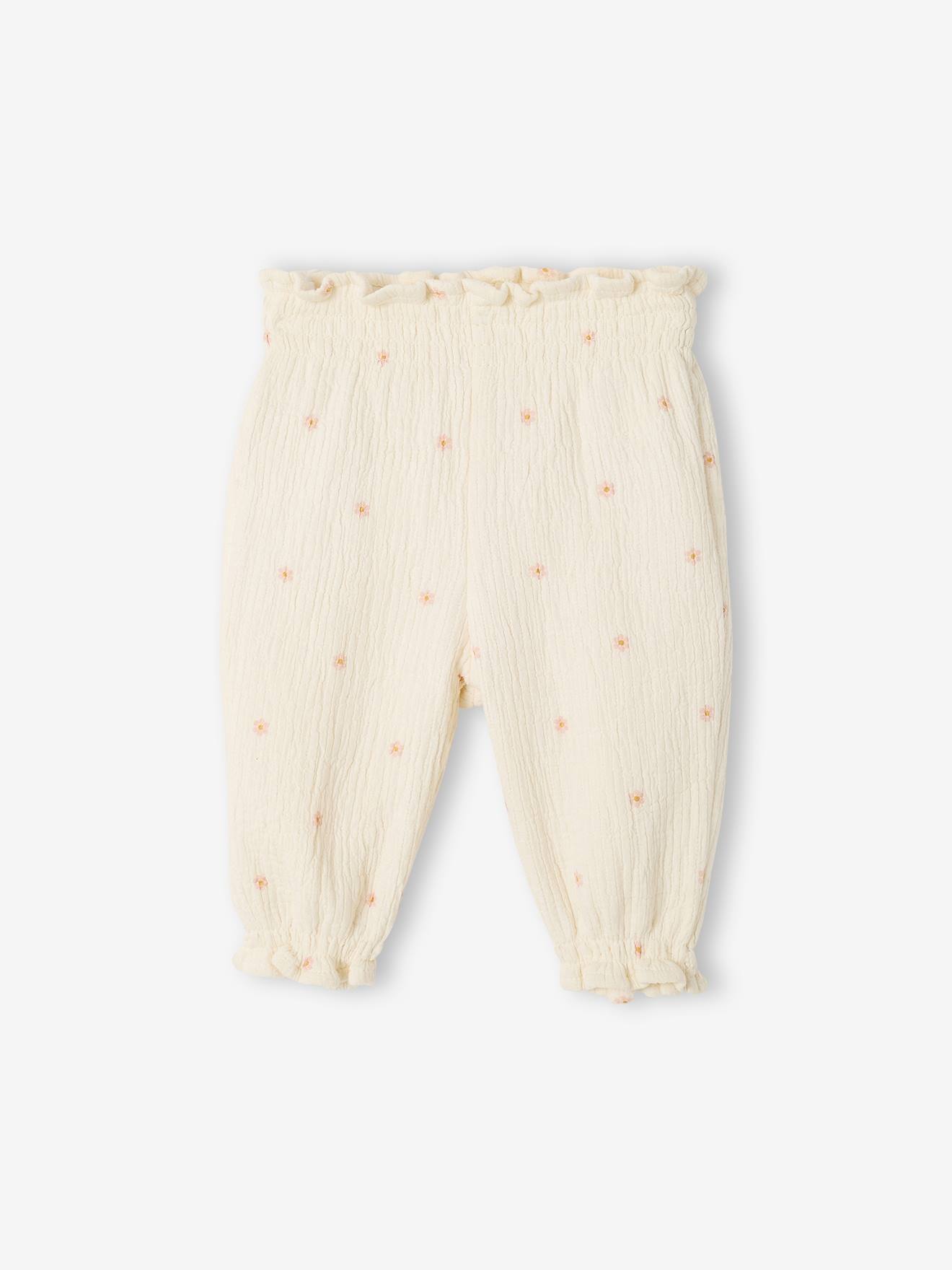 Pantalon naissance bb coton vanille 20$