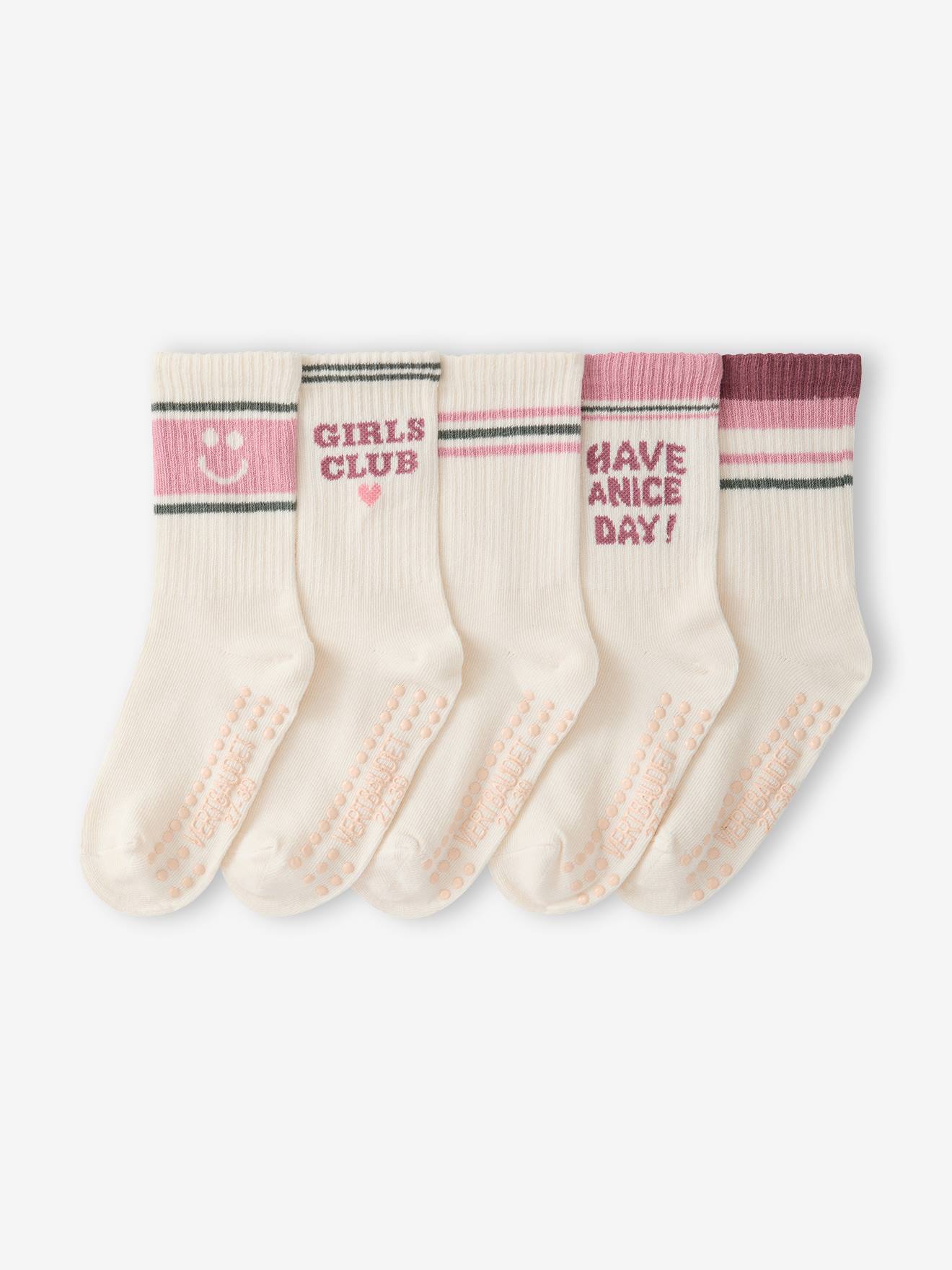 Lot de 5 chaussettes fille cru 12$