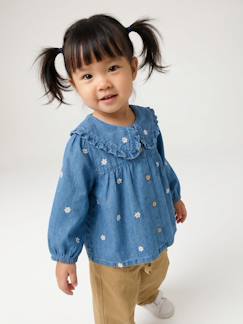 Bébé-Chemise, blouse-Blouse bébé fille manches longues