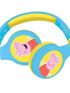 -Casque 2 en 1 peppa pig bluetooth et filaire confortable et pliable avec limitation de son