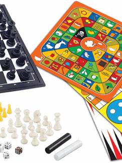 -Coffret 8 jeux de société avec pions magnétiques