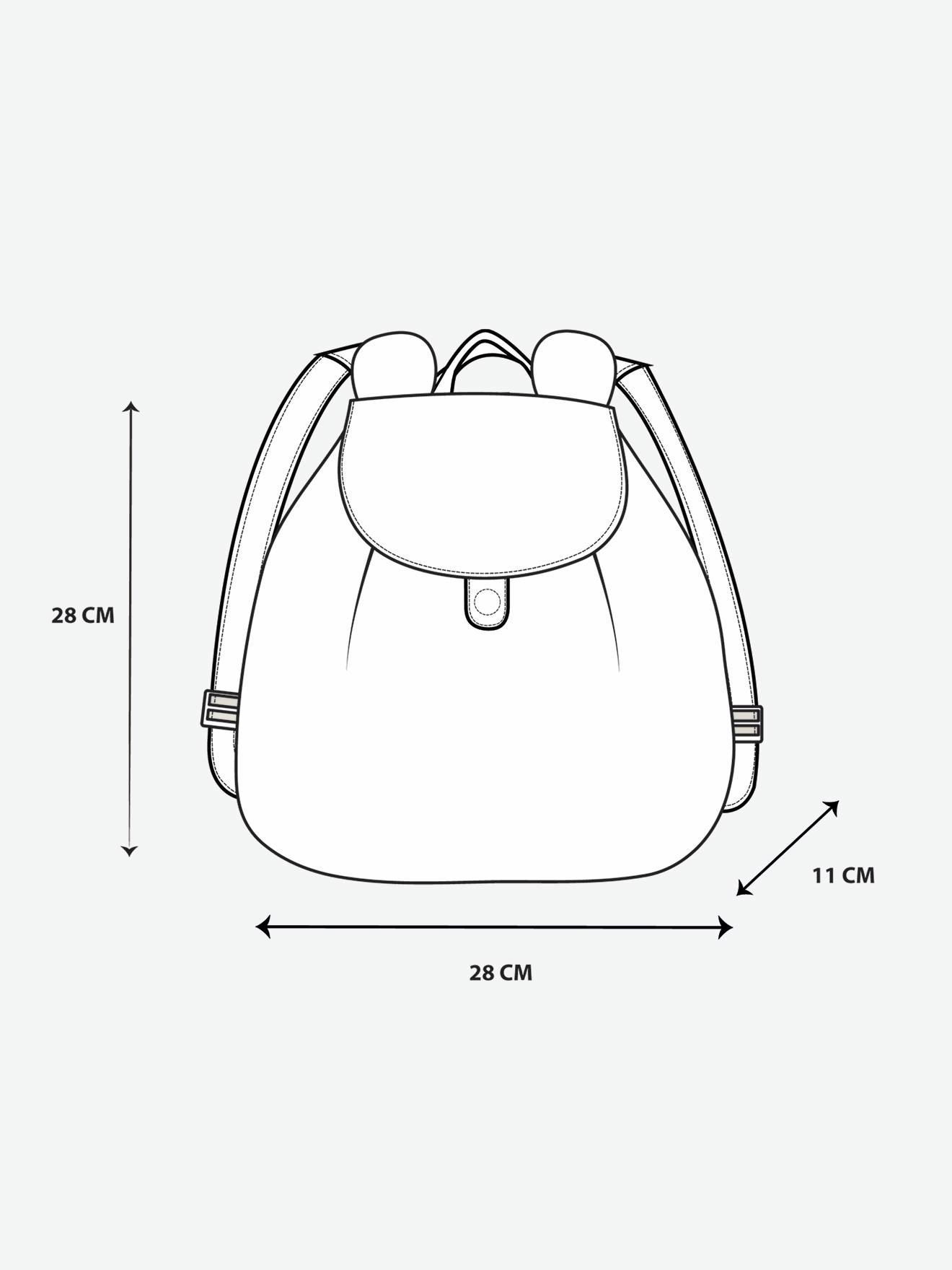 Sac à dos personnalisable en gaze de coton animation oreilles rose poudré (Vertbaudet) - Image 2