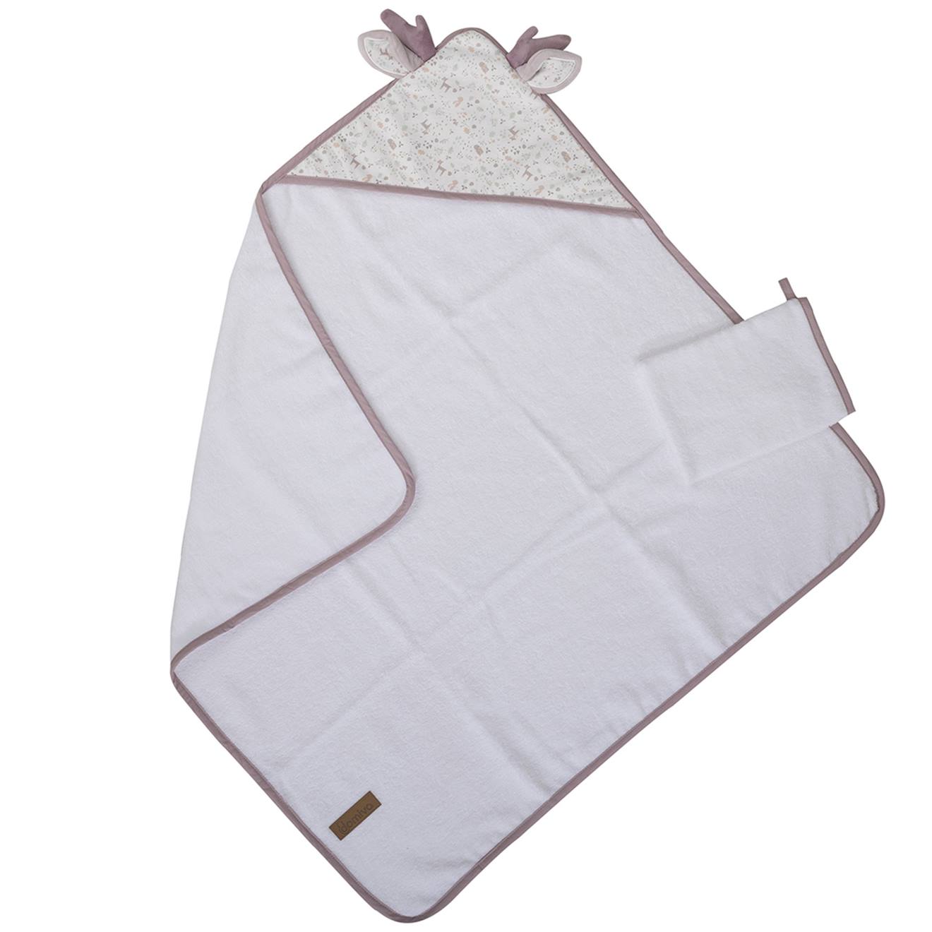 Set De Sortie De Bain Et Gant Enchanté Lilas (Domiva) - Image 1