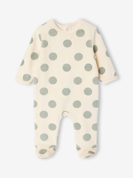 Lot de 3 dors bien bébé ouverture dos beige chiné+gris chiné+vert sauge 4 - vertbaudet enfant 
