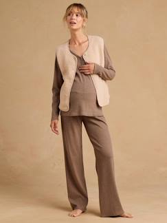 Vêtements de grossesse-Pyjama grossesse 3 pièces allaitement