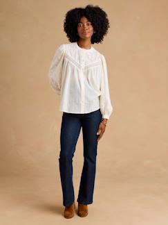 Vêtements de grossesse-Pantalon-Jean flare de grossesse