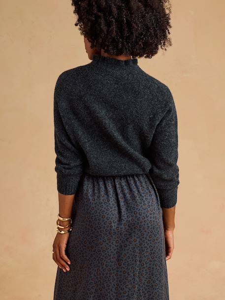 Pull grossesse et allaitement noir 3 - vertbaudet enfant 
