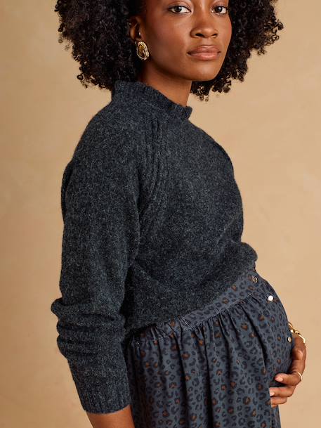 Pull grossesse et allaitement noir 4 - vertbaudet enfant 