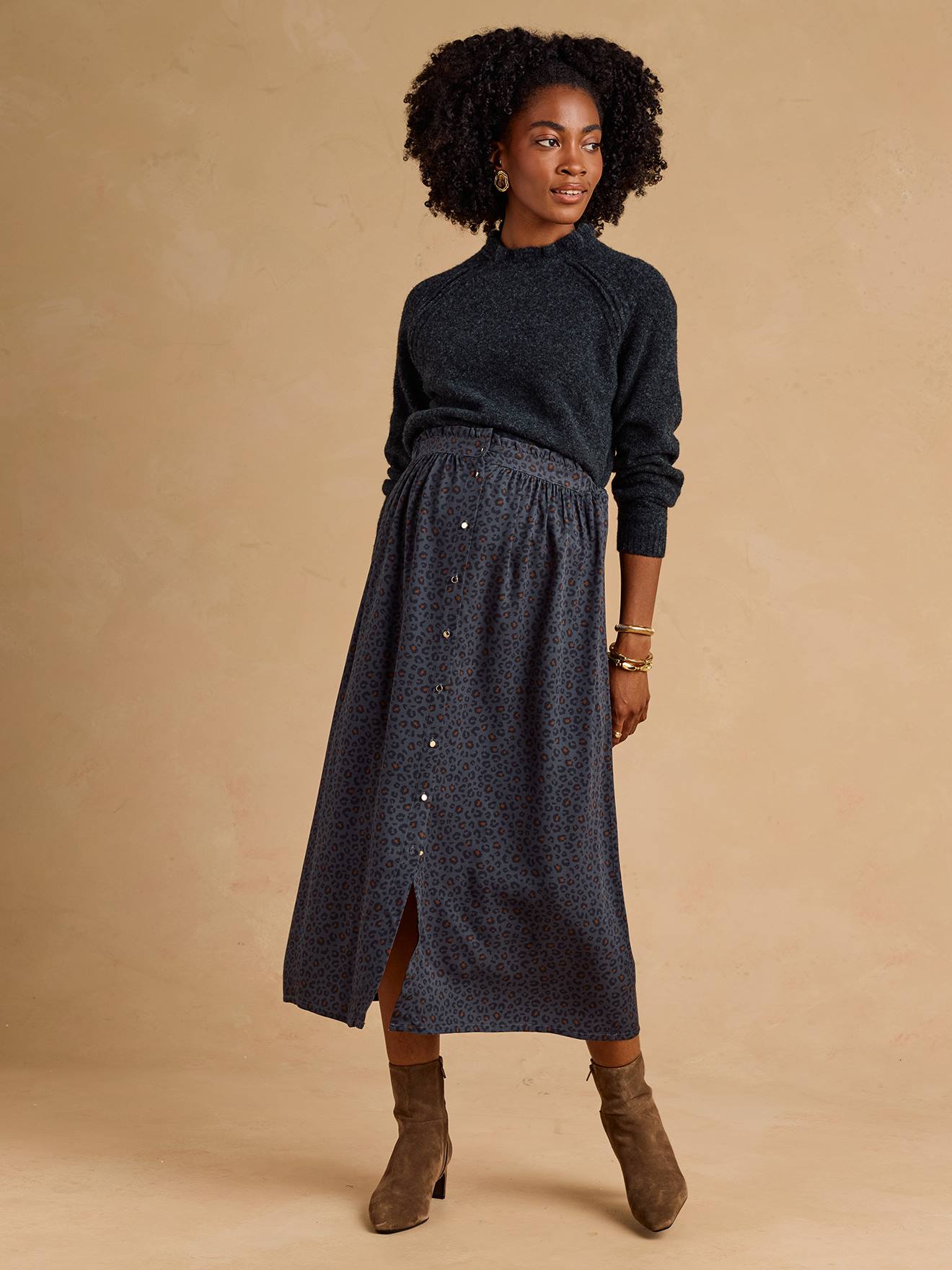 Pull grossesse et allaitement noir