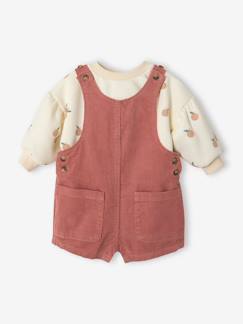 -Ensemble bébé fille sweat et salopette