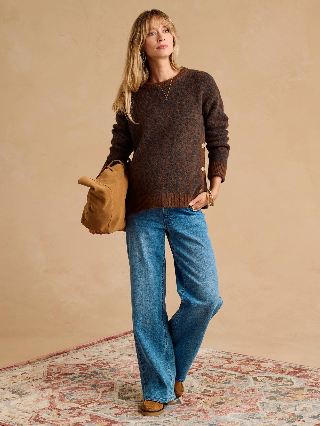 Pull de grossesse et allaitement chocolat