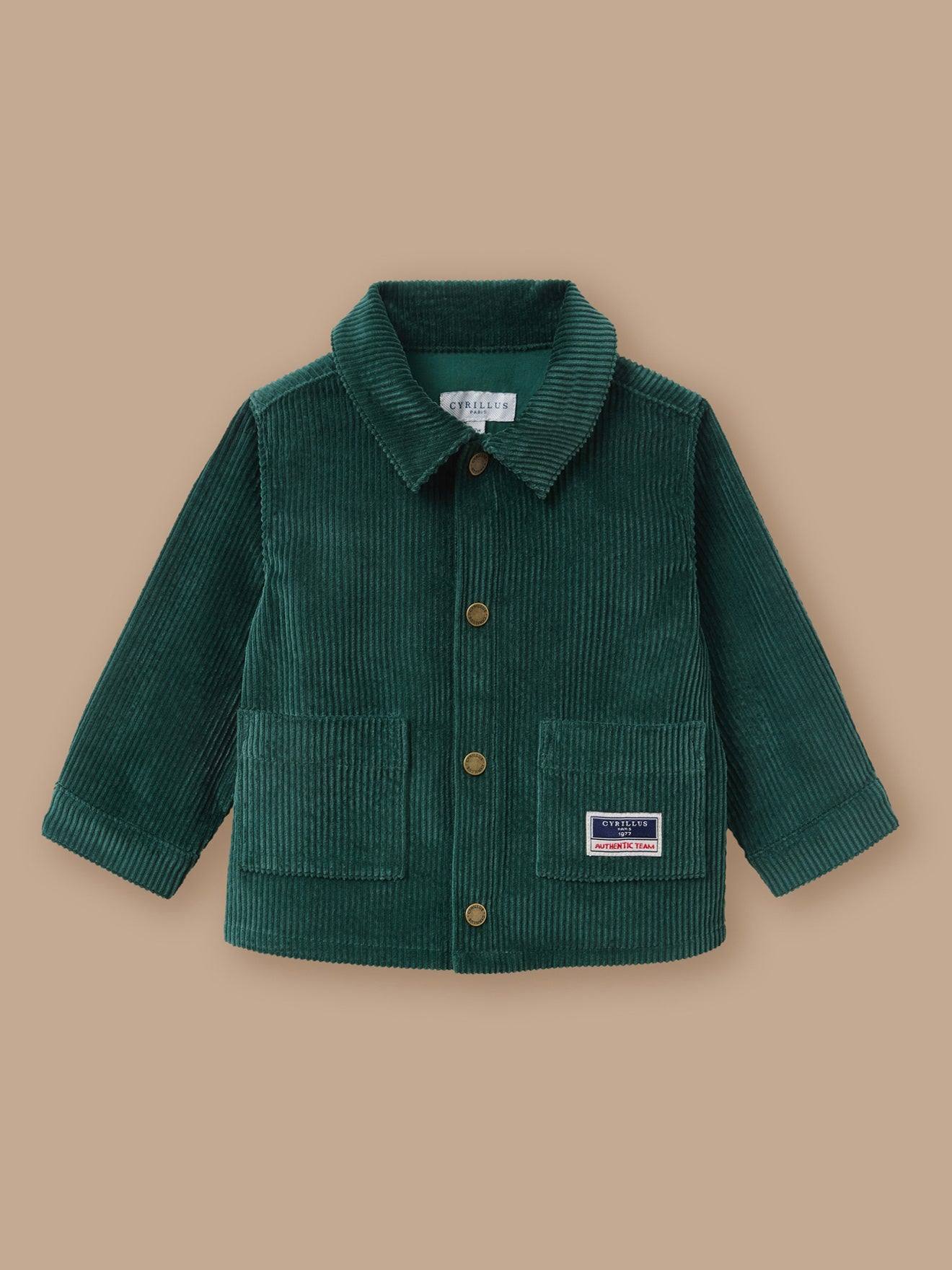 Surchemise En Velours Bébé Vert Pin